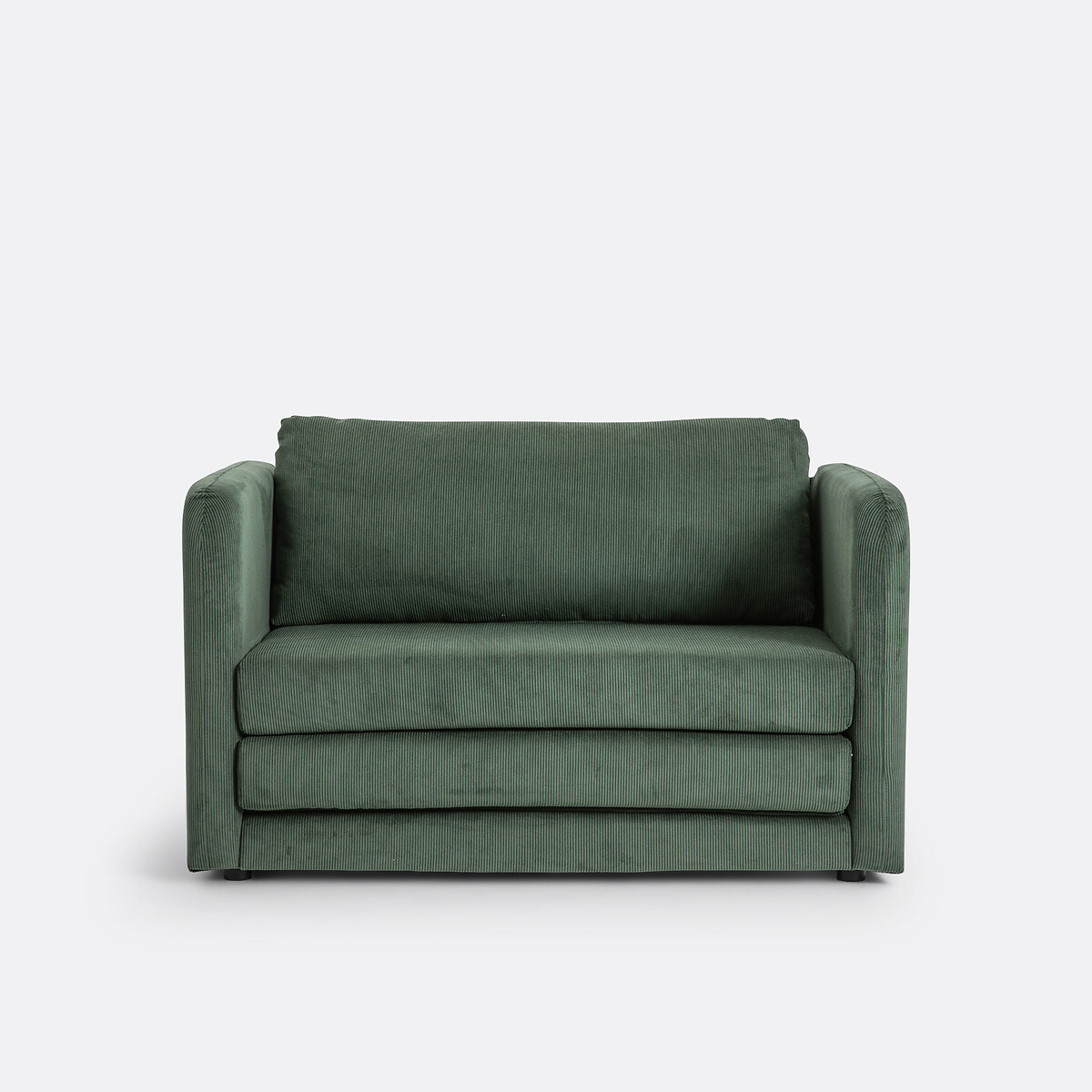 LA REDOUTE INTERIEURS Zitbank-bed in geribd fluweel Hazel
