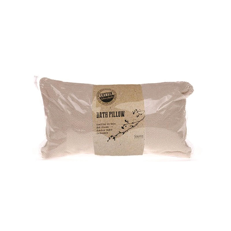 Source Balance Badstof Badkussen Met Zuignap Bevestiging 35x17cm Cotton