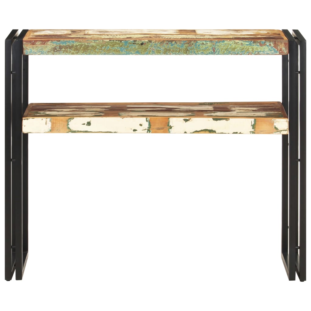 vidaXL Wandtafel 90x30x75 cm massief gerecycled hout