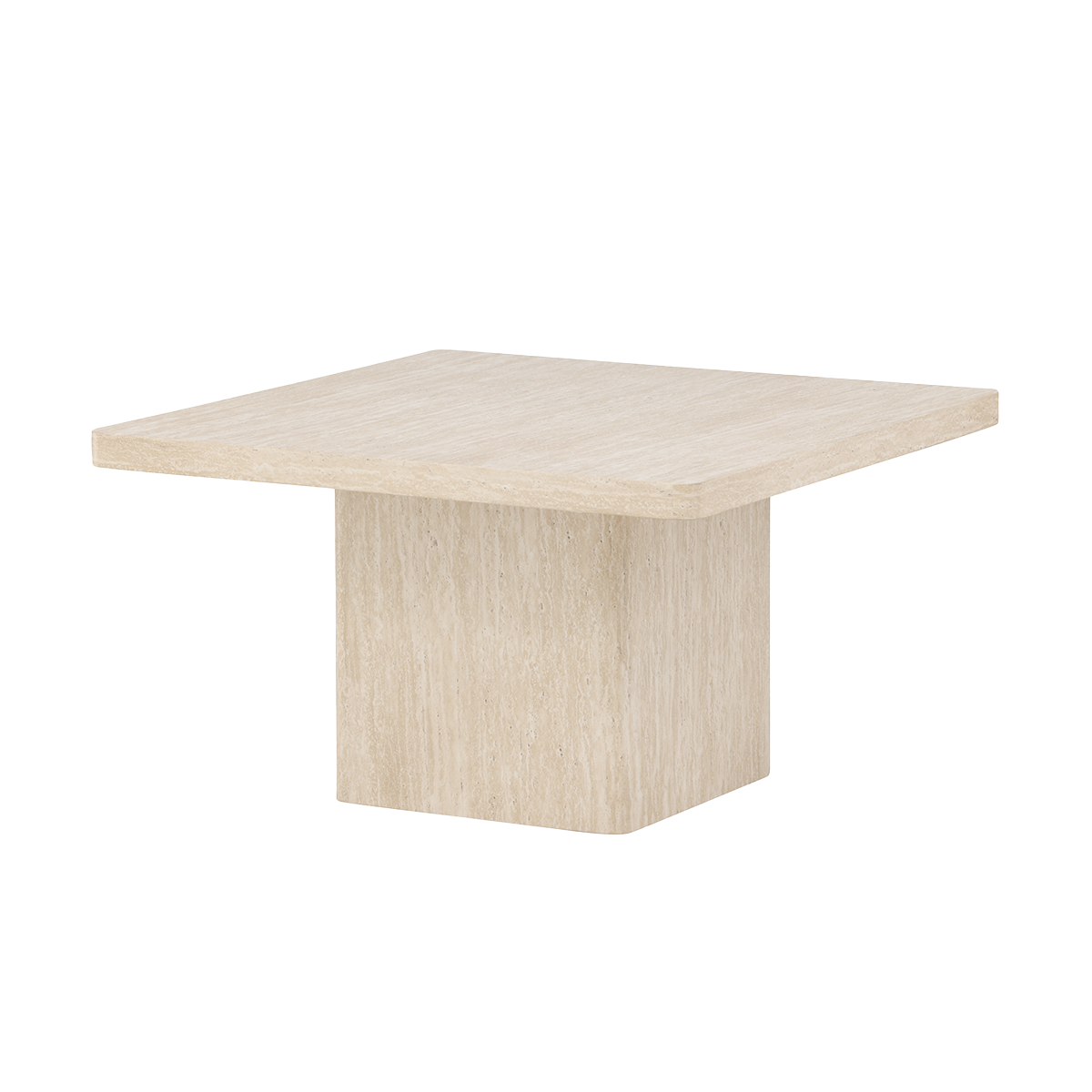 Nest living Hannes houten salontafel beige - 80 x 80 cm
