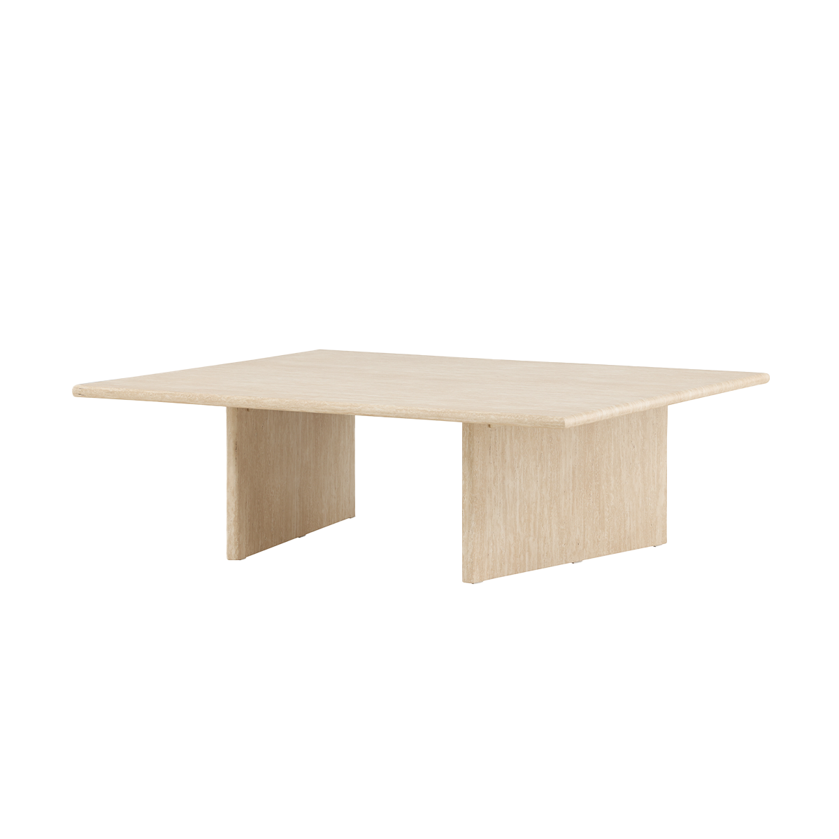 Nest living Hanneke houten salontafel beige - 120 x 100 cm