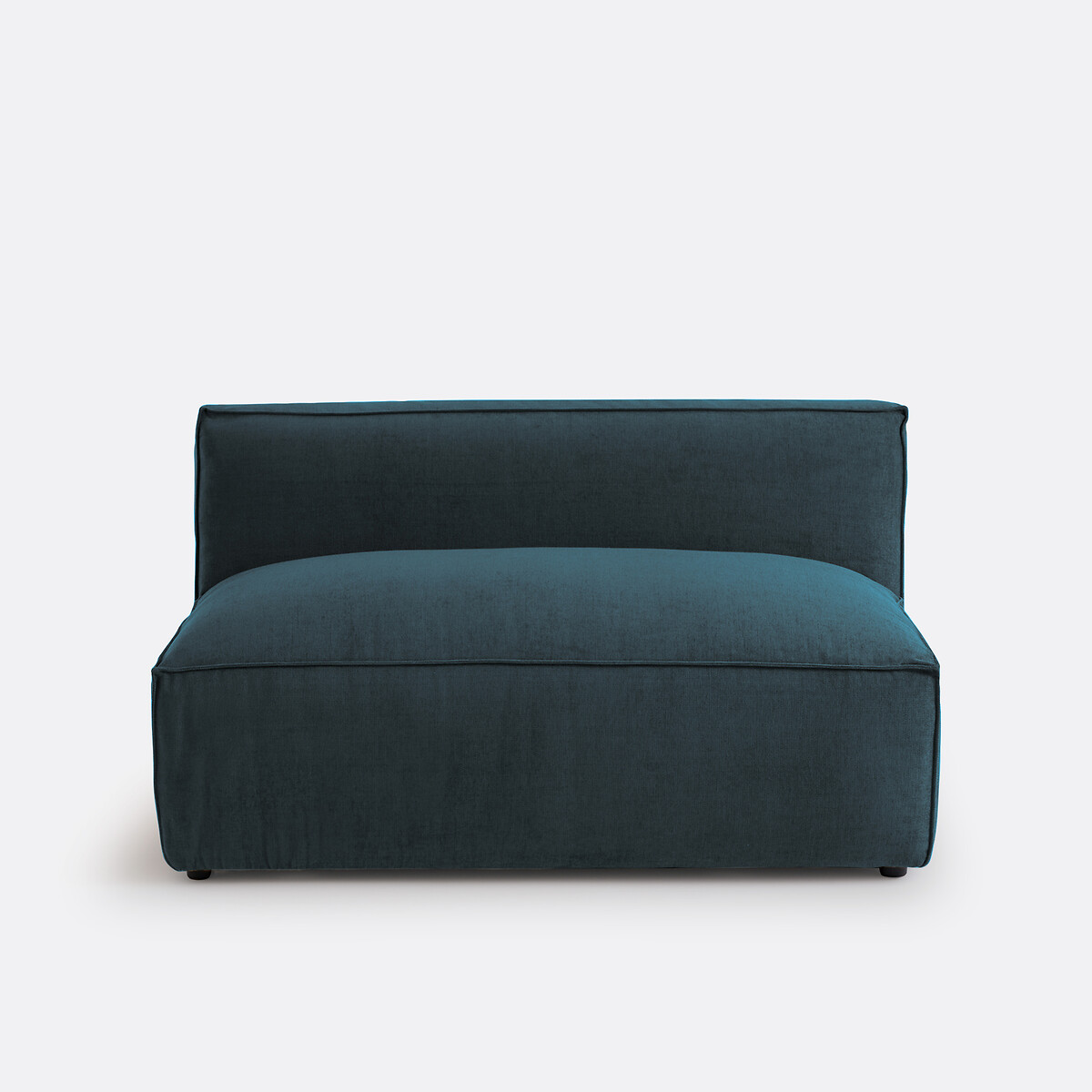 LA REDOUTE INTERIEURS Modulaire 2-zits bank van getextureerd fluweel, Seven