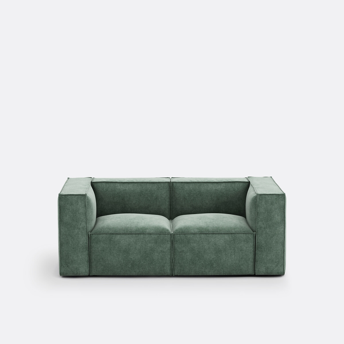 LA REDOUTE INTERIEURS Modulaire 2-zitsbank Seven in getextureerd fluweel