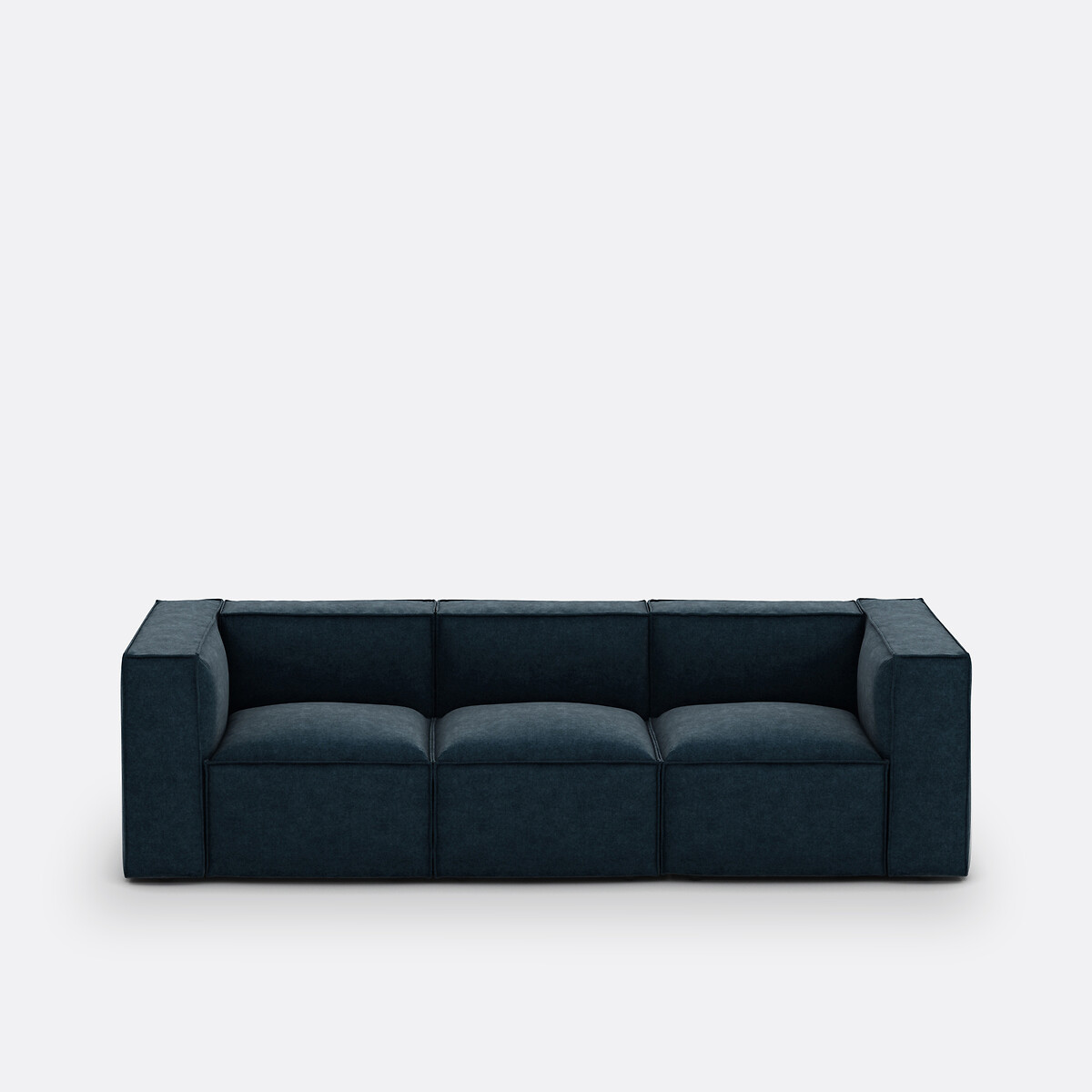 LA REDOUTE INTERIEURS Modulaire zetel, 3-zit, getextureerd fluweel, Seven