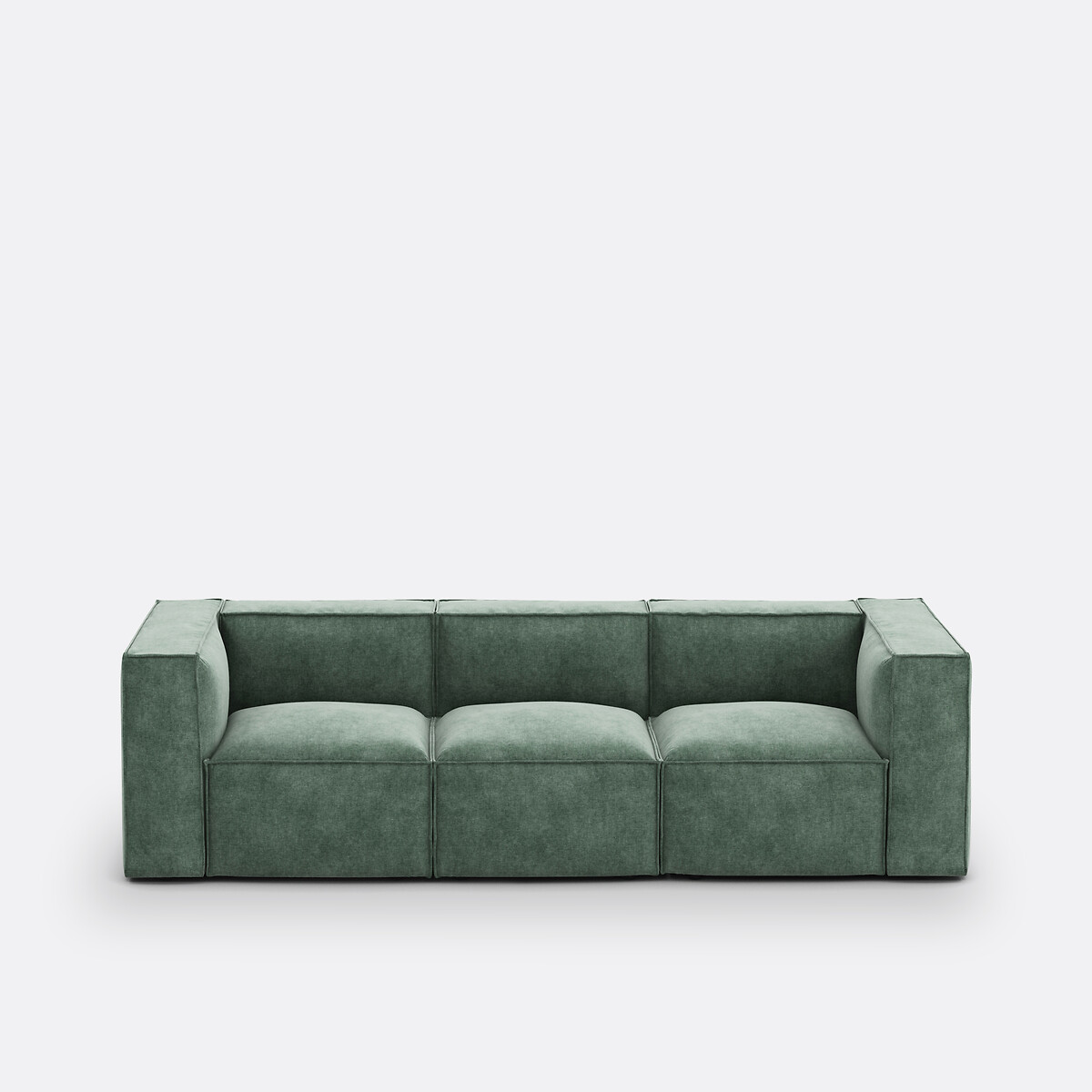 LA REDOUTE INTERIEURS Modulaire zetel, 3-zit, getextureerd fluweel, Seven