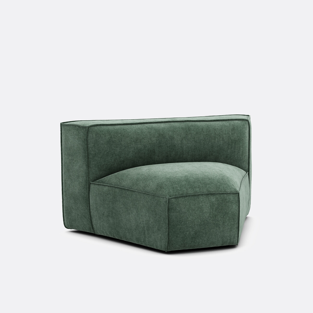 LA REDOUTE INTERIEURS Modulaire open hoek, structuurfluweel Seven