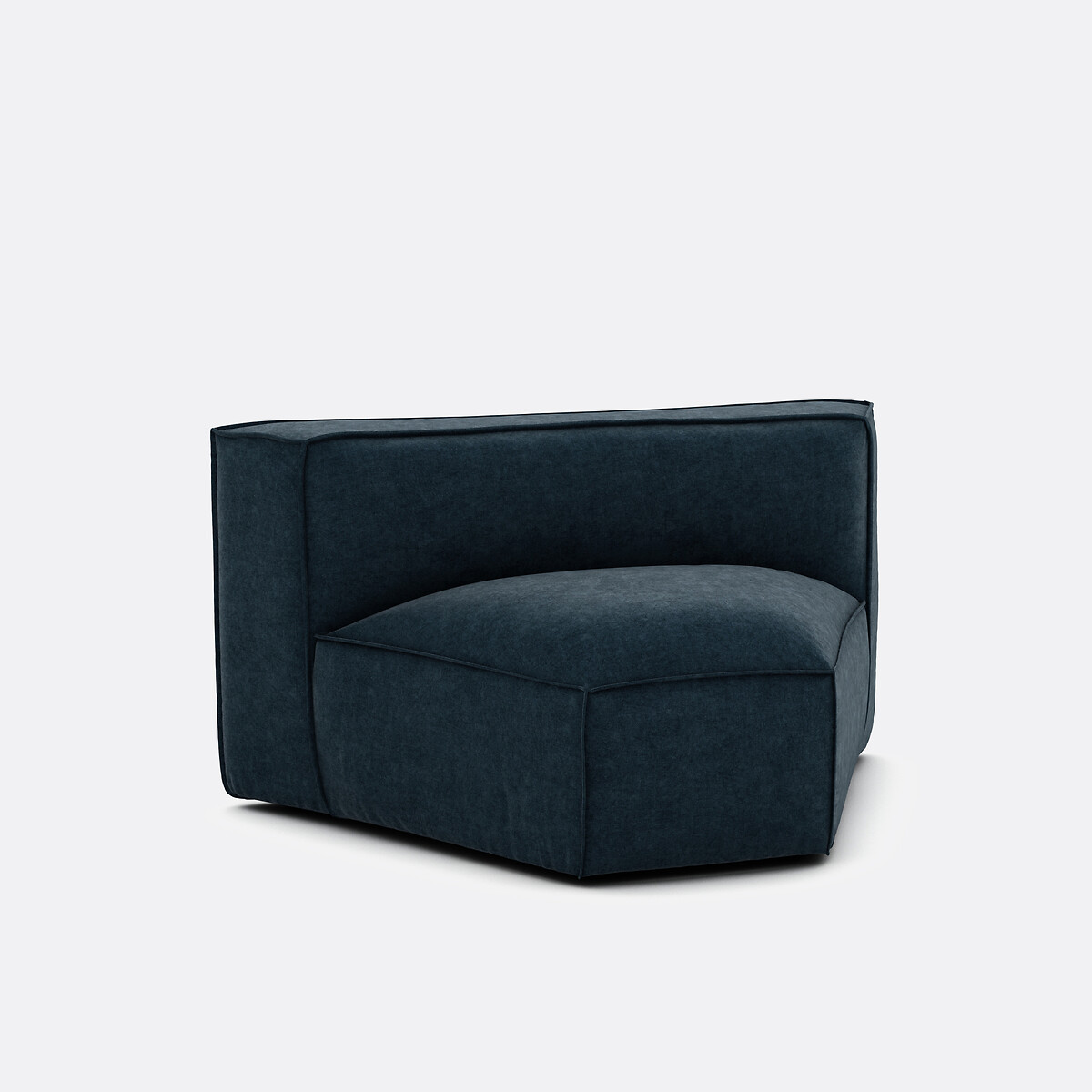 LA REDOUTE INTERIEURS Modulaire open hoek, structuurfluweel Seven