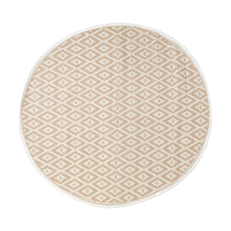Xenos Buitenkleed azteken - beige - ø150 cm