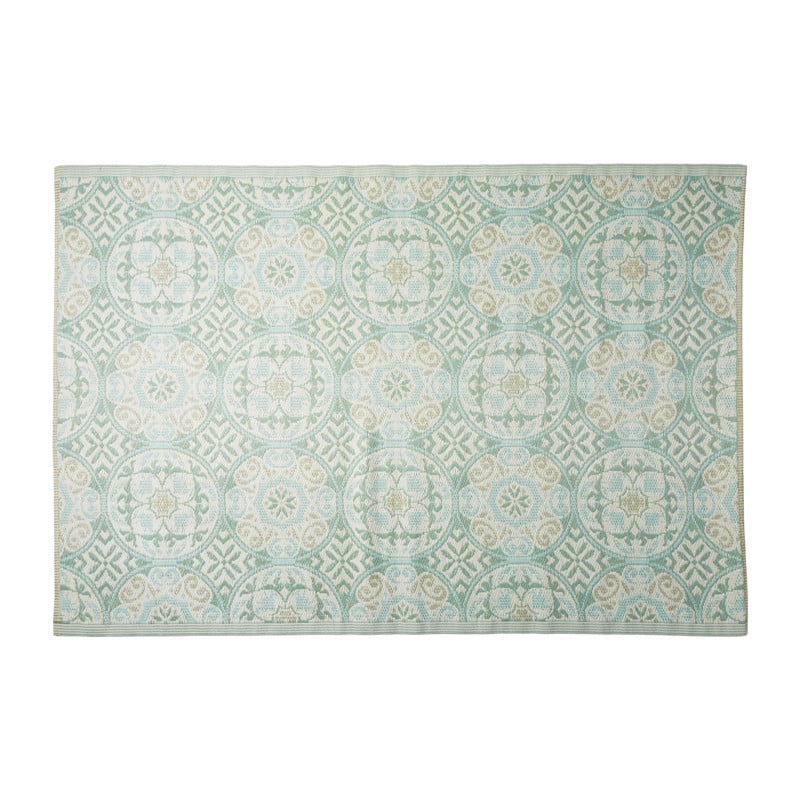 Xenos Buitenkleed cirkels - groen - 160x230 cm