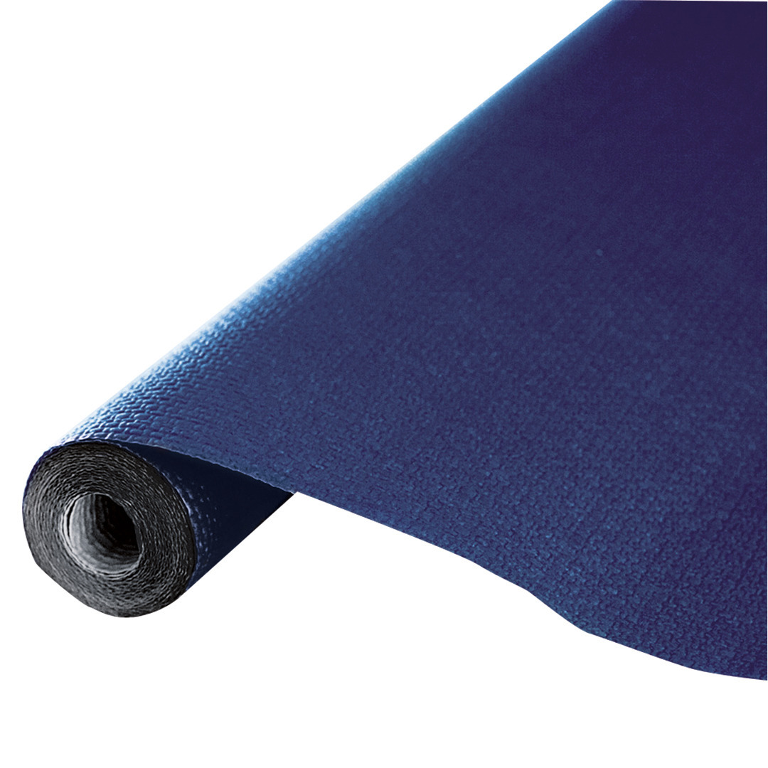 Givi Italia Feest tafelkleed op rol - navy blauw - 120cm x 5m - papier -