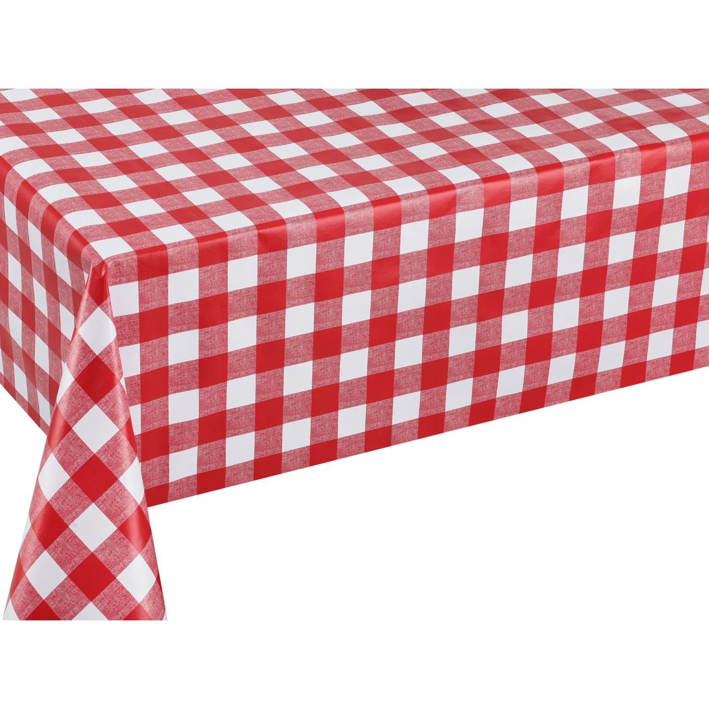 Z1 Tafelkleed Met Rood Wit Ruit 140x250