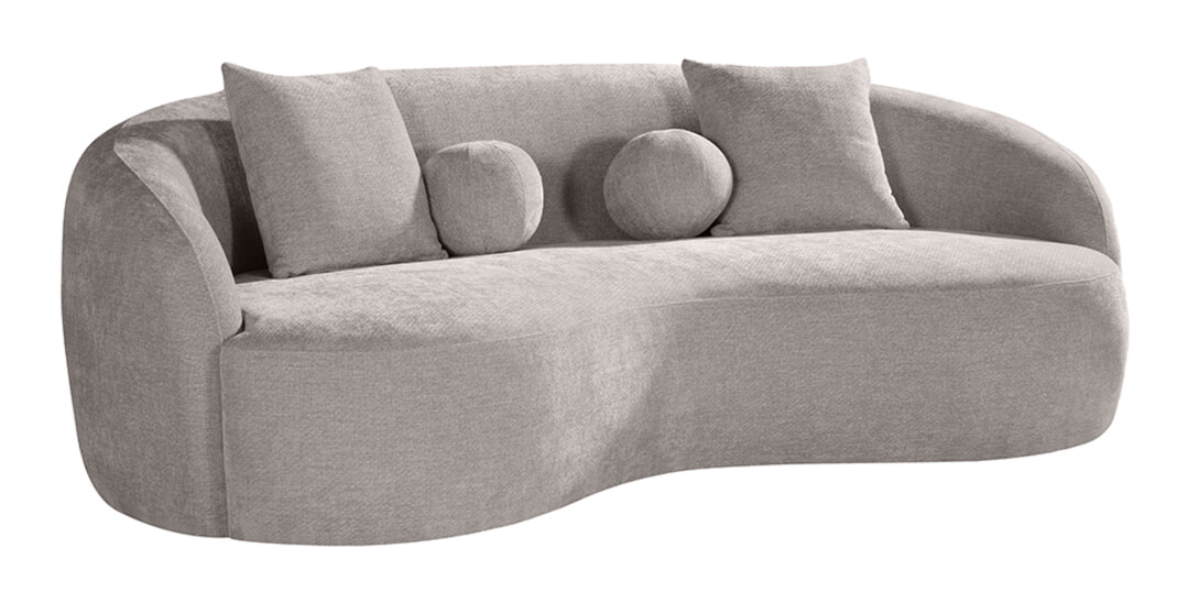 LABEL51 3-zits Organische Bank Novo Elite stof - Stone