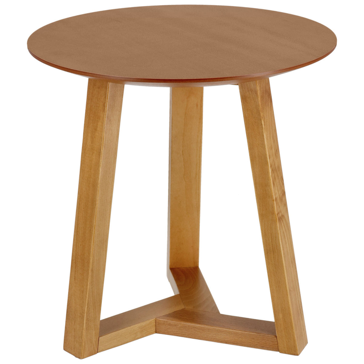 Vega Bijzettafel Melena; 46x44.5 cm (HxØ); lichtbruin; rond