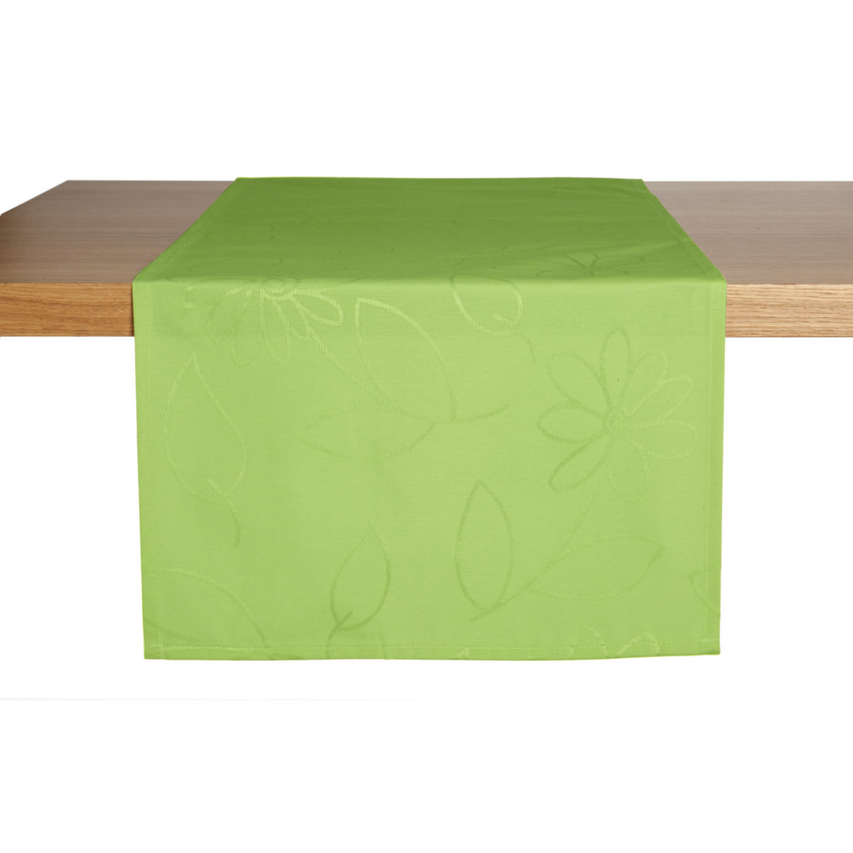 ERWIN M. Tafelloper Floralie; 40x130 cm (BxL); limoen; rechthoekig