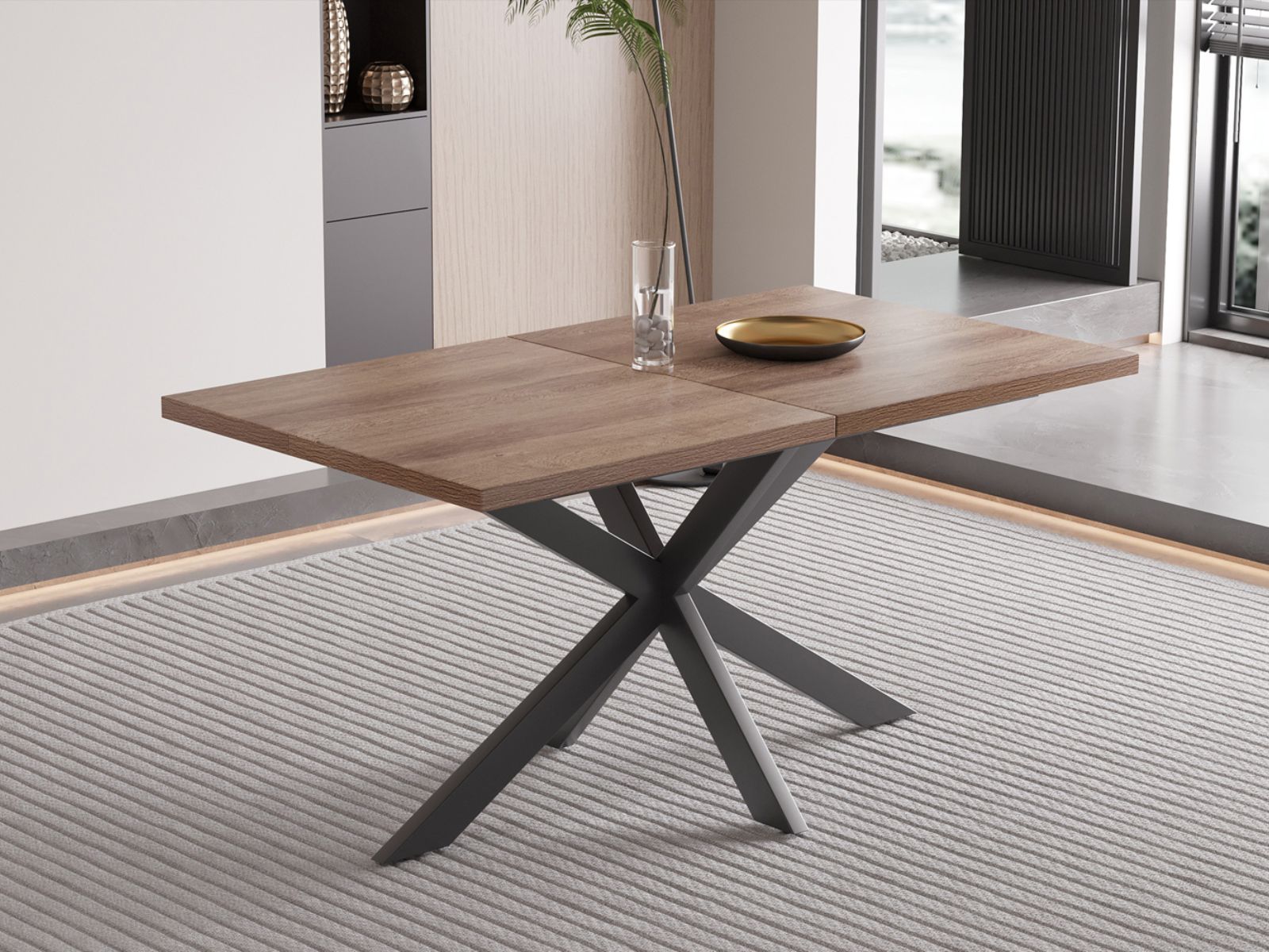 Mobistoxx Verlengbare eettafel KOY 160>200 cm donkerbruin