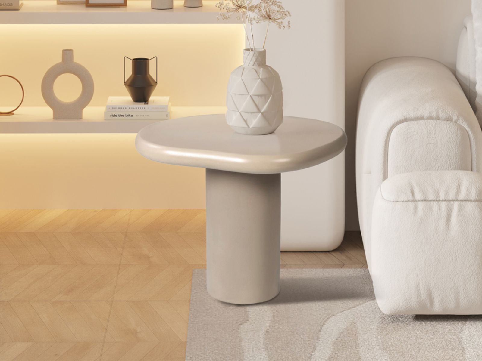 Mobistoxx Salontafel TAVIR 58 cm cement beige
