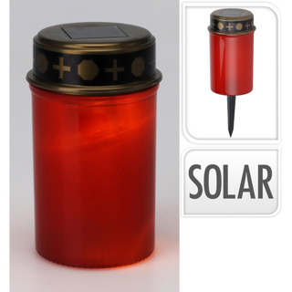 Merkloos Solar LED Graflicht Kunststof Rood