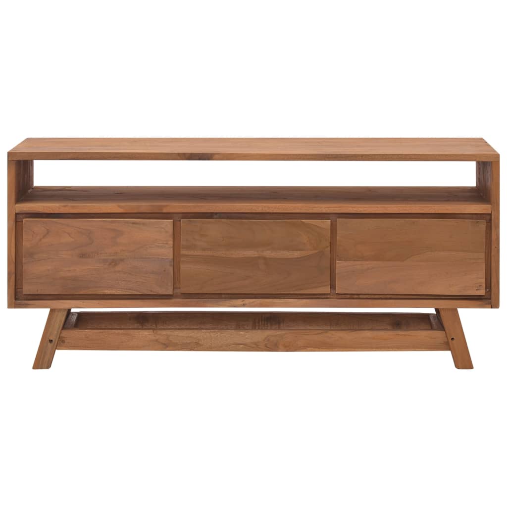 vidaXL Tv-meubel 110x30x50 cm massief teakhout