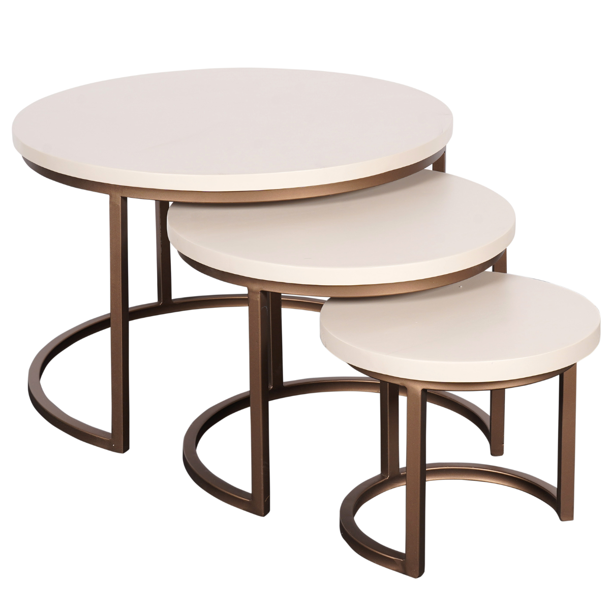 Het Steigerhouthuis Salontafel Madison Sand | 70 cm | set van 3