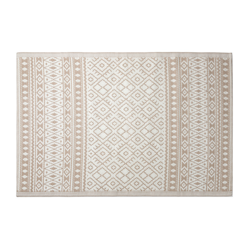 Xenos Buitenkleed ethnic - beige - 200x300 cm