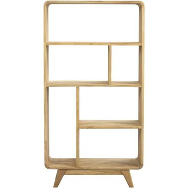 Leen Bakker Wandkast Bulan - naturel - 80x33x150 cm