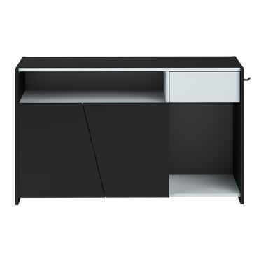 Leen Bakker TV-dressoir Levi - zwart - 67x113x40 cm