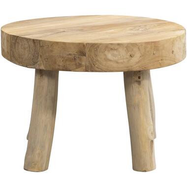 Leen Bakker Salontafel Tjeu - naturel - 43xØ60 cm