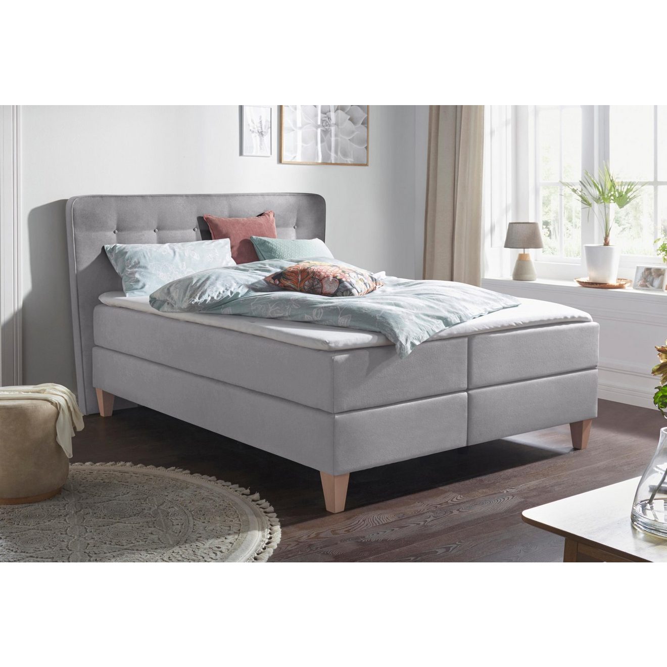 Home affaire Boxspring Ascola incl. topmatras, 5 breedten, 3 uitvoeringen, 2 hardheden