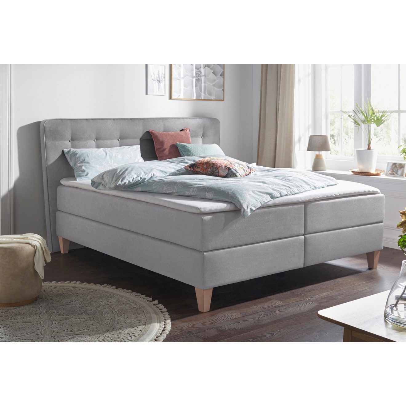 Home affaire Boxspring Ascola incl. topmatras, 5 breedten, 3 uitvoeringen, 2 hardheden
