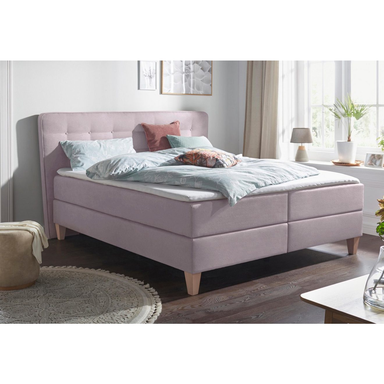 Home affaire Boxspring Ascola incl. topmatras, 5 breedten, 3 uitvoeringen, 2 hardheden