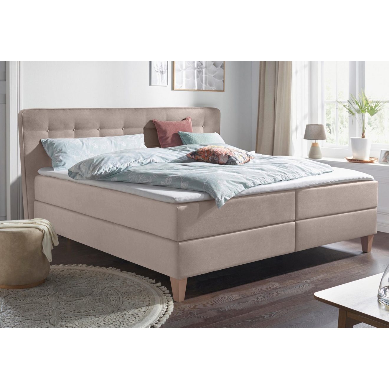Home affaire Boxspring Ascola incl. topmatras, 5 breedten, 3 uitvoeringen, 2 hardheden