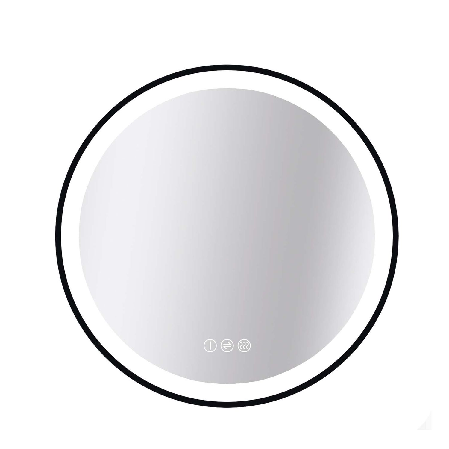 Praxis Spiegel Swann Led Zwart 60cm