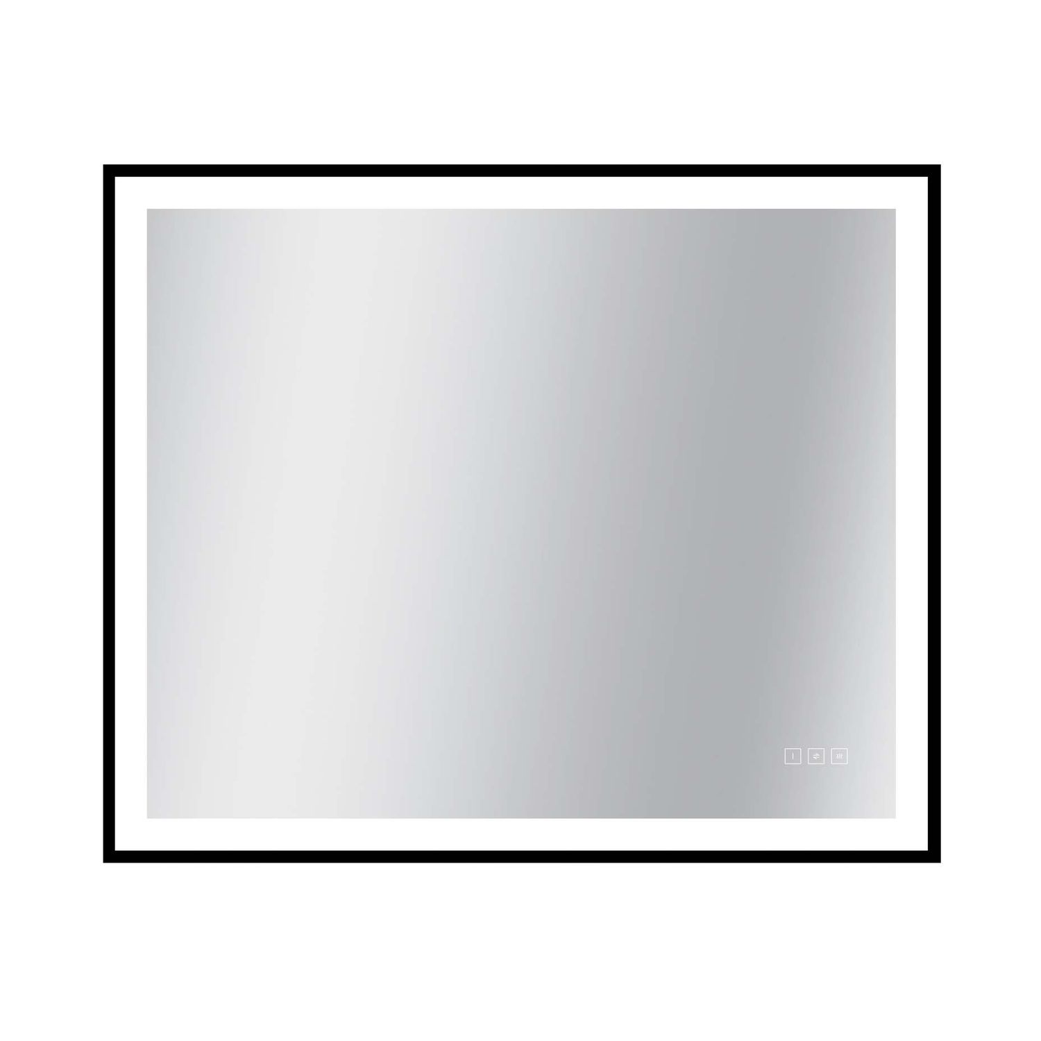 Praxis Spiegel Swann Met Led Verlichting 75x90cm Zwart