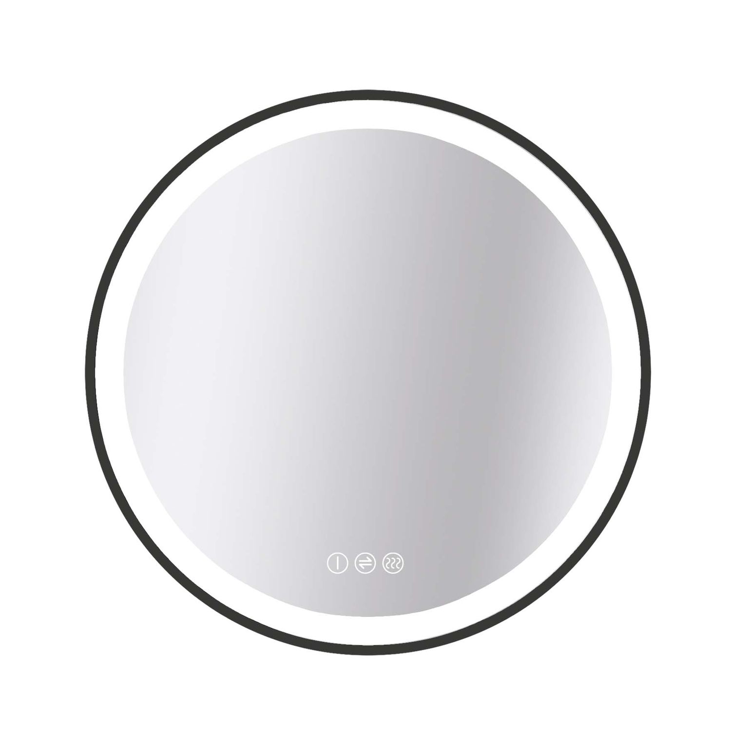 Praxis Spiegel Swann Met Led Verlichting 75cm Zwart