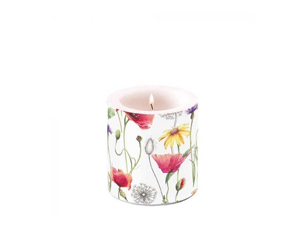 Ambiente Kaars Klein Poppy Meadow Ø7,5xh8cm