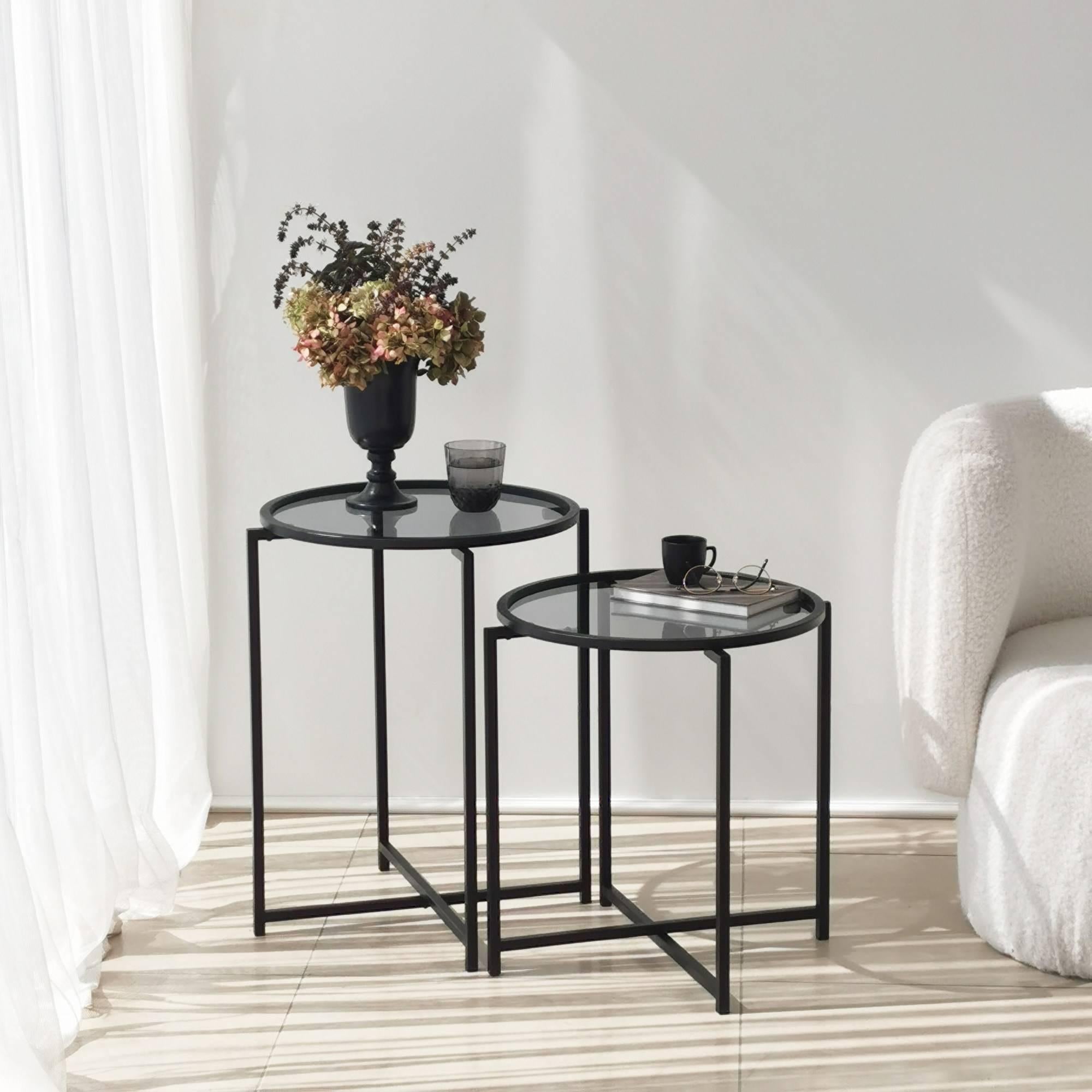 Bijzettafel Alva set van 2 |