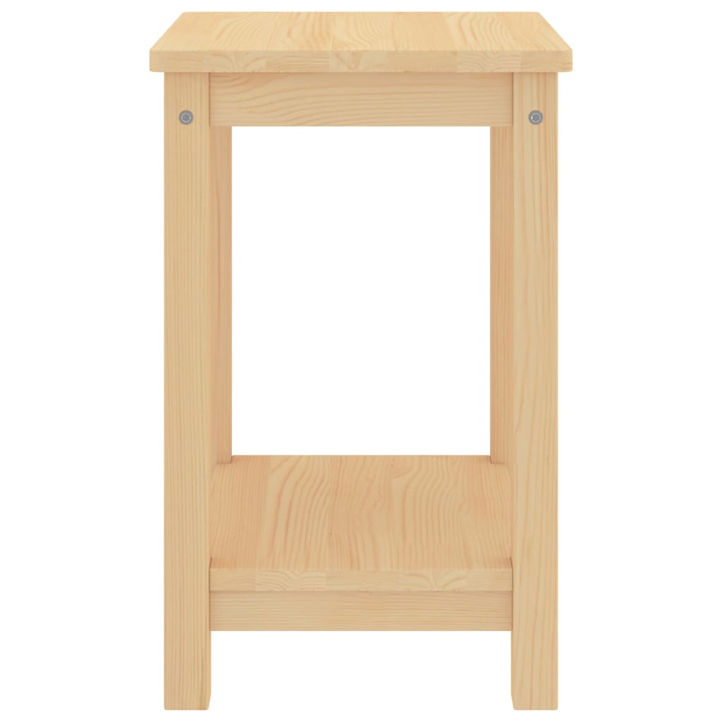 vidaXL Nachtkastje 35x30x47 cm massief grenenhout naturel