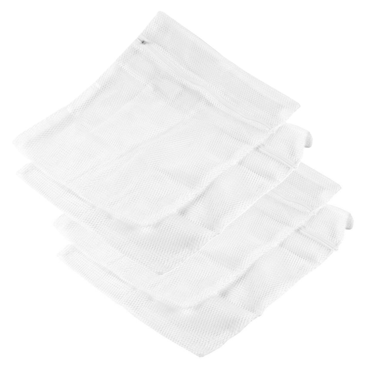 Benson Waszakjes - 2x - 2 stuks - wit - x 30 cm - met rits - waszakken -