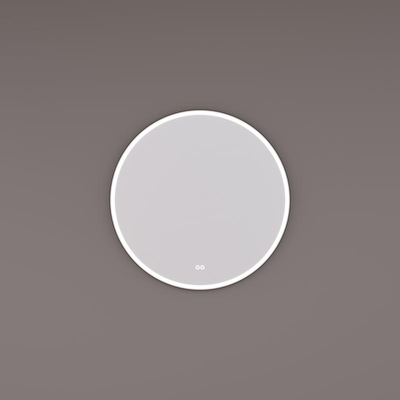 HIPP design 13000 ronde spiegel 70cm zwart met LED en spiegelverwarming