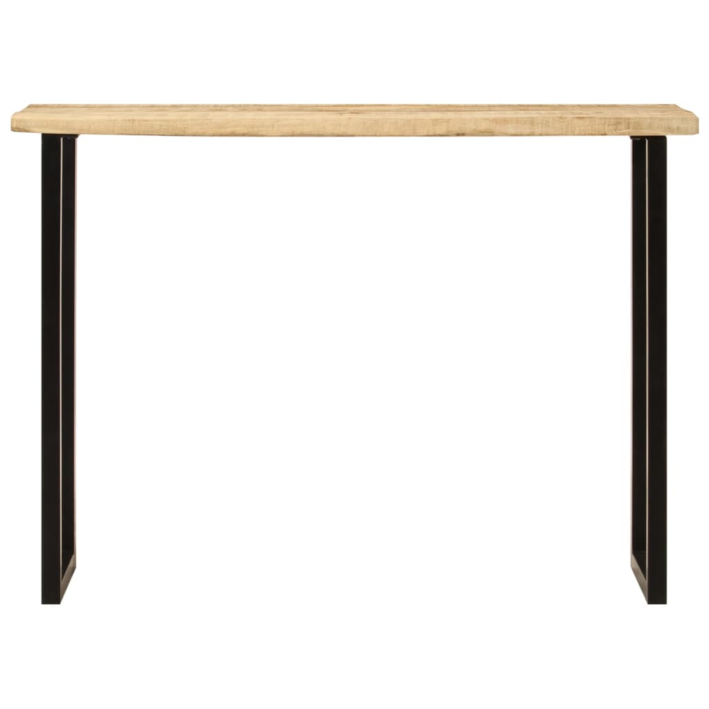 vidaXL Wandtafel met natuurlijke rand 105x33x76 cm massief mangohout