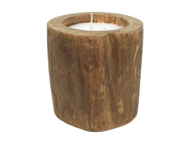 HSM Collection Boomstam kaars Lucia teakhout | 