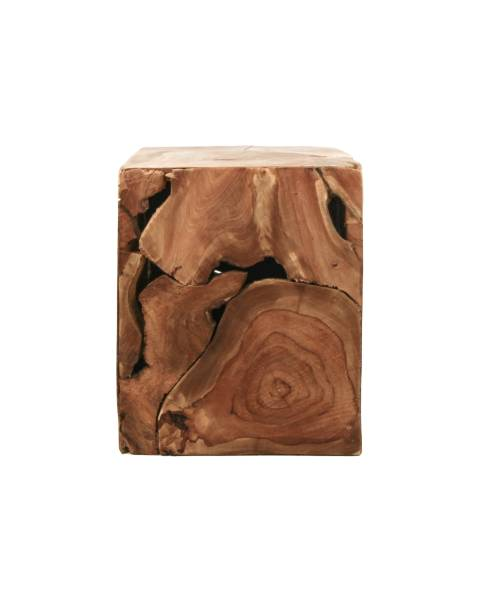 HSM Collection Bijzettafel Cubed teakhout | 