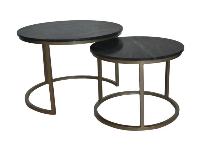 HSM Collection Set van 2 ronde bijzettafels Ronin | 
