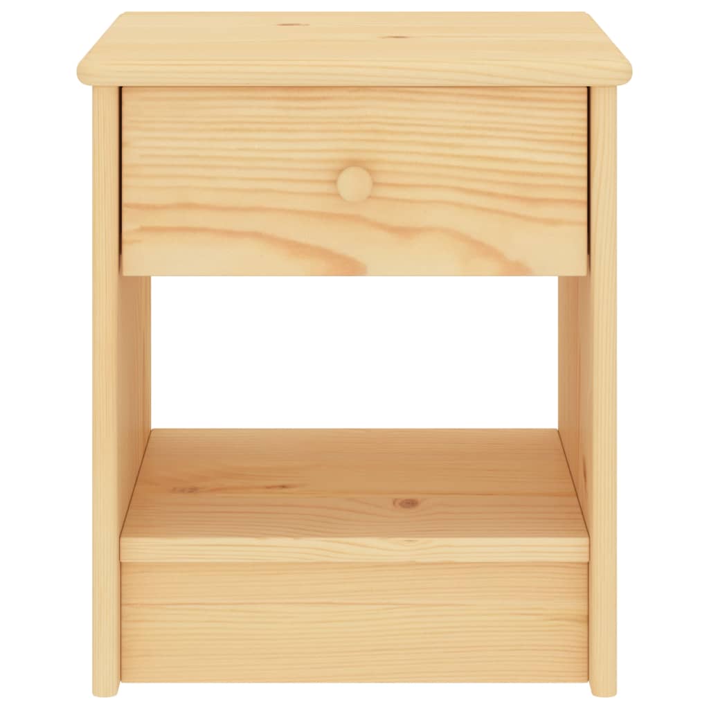vidaXL Nachtkastje 35x30x40 cm massief grenenhout naturel
