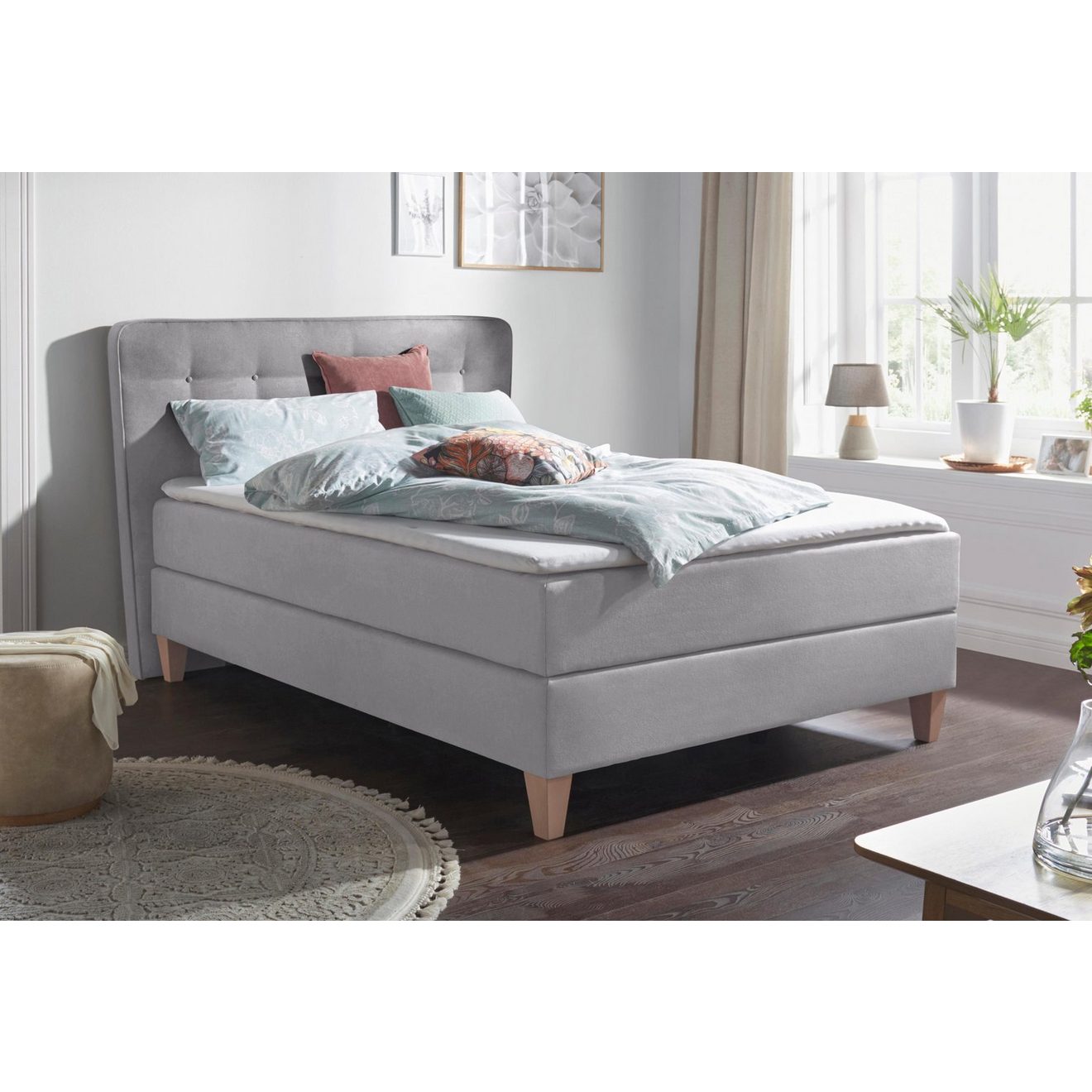 Home affaire Boxspring Ascola incl. topmatras, 5 breedten, 3 uitvoeringen, 2 hardheden