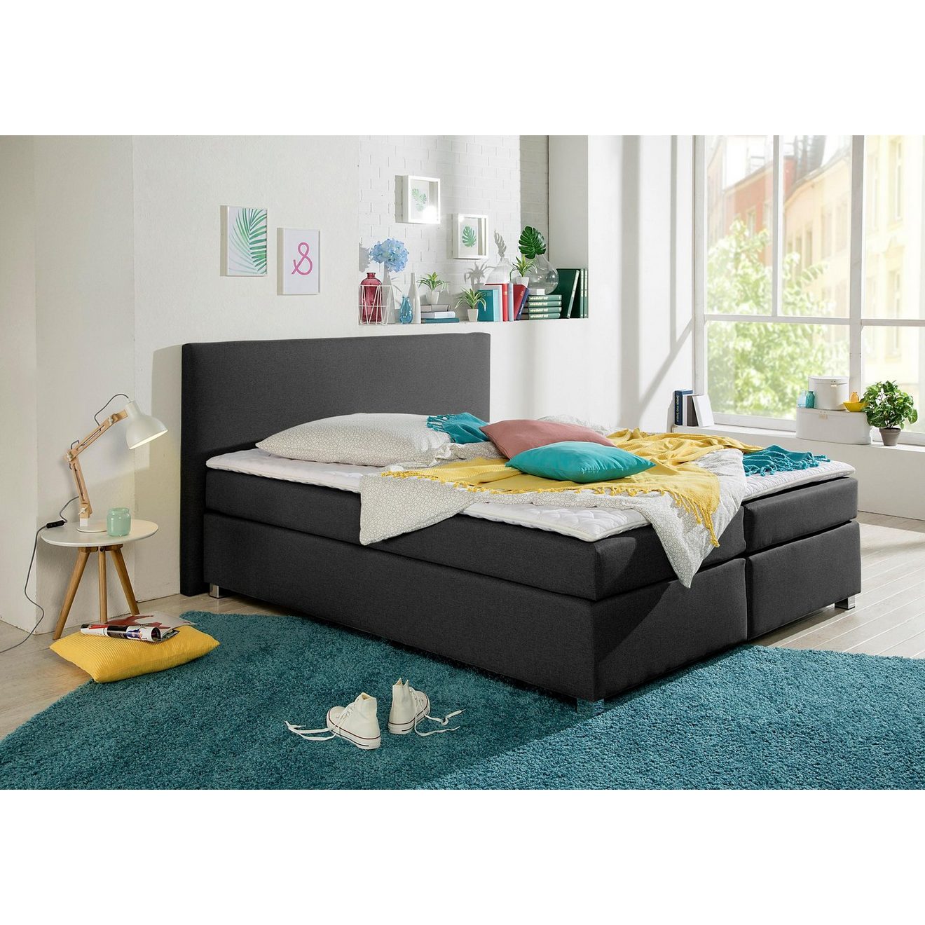 INOSIGN Boxspring Eliana incl. topmatras, in 4 breedten, 3 matrassoorten en 2 hardheden