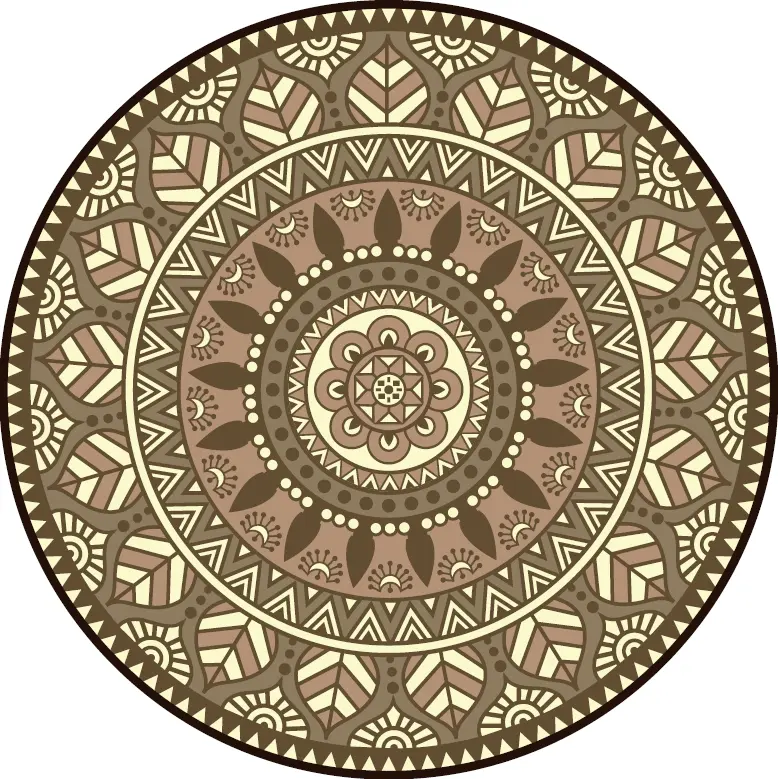 BlommiesLifeStyle Buitenkleed rond d170cm bruin