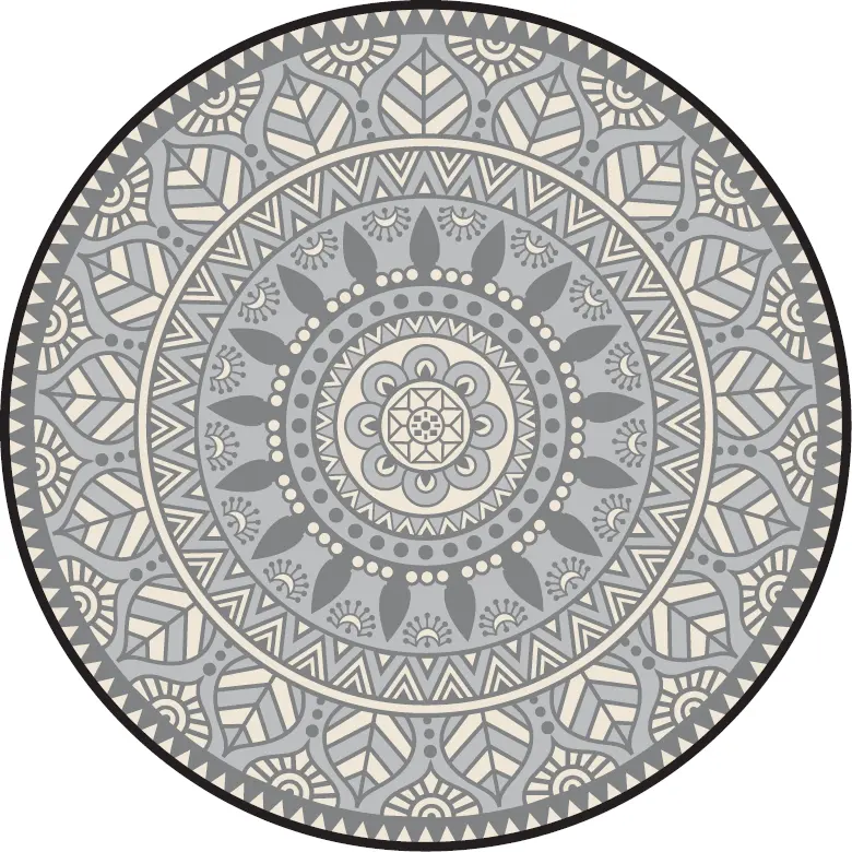 BlommiesLifeStyle Buitenkleed rond d170cm zwart