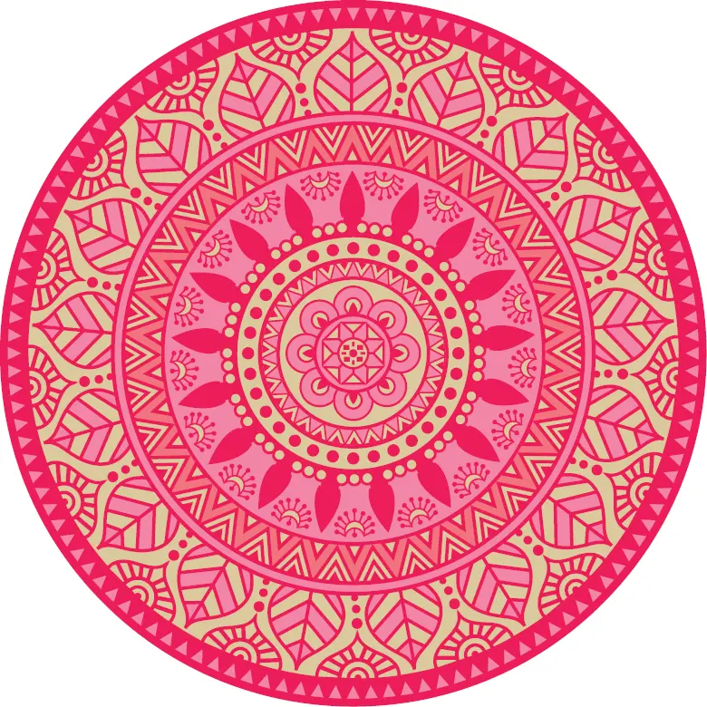 BlommiesLifeStyle Buitenkleed rond d170cm roze