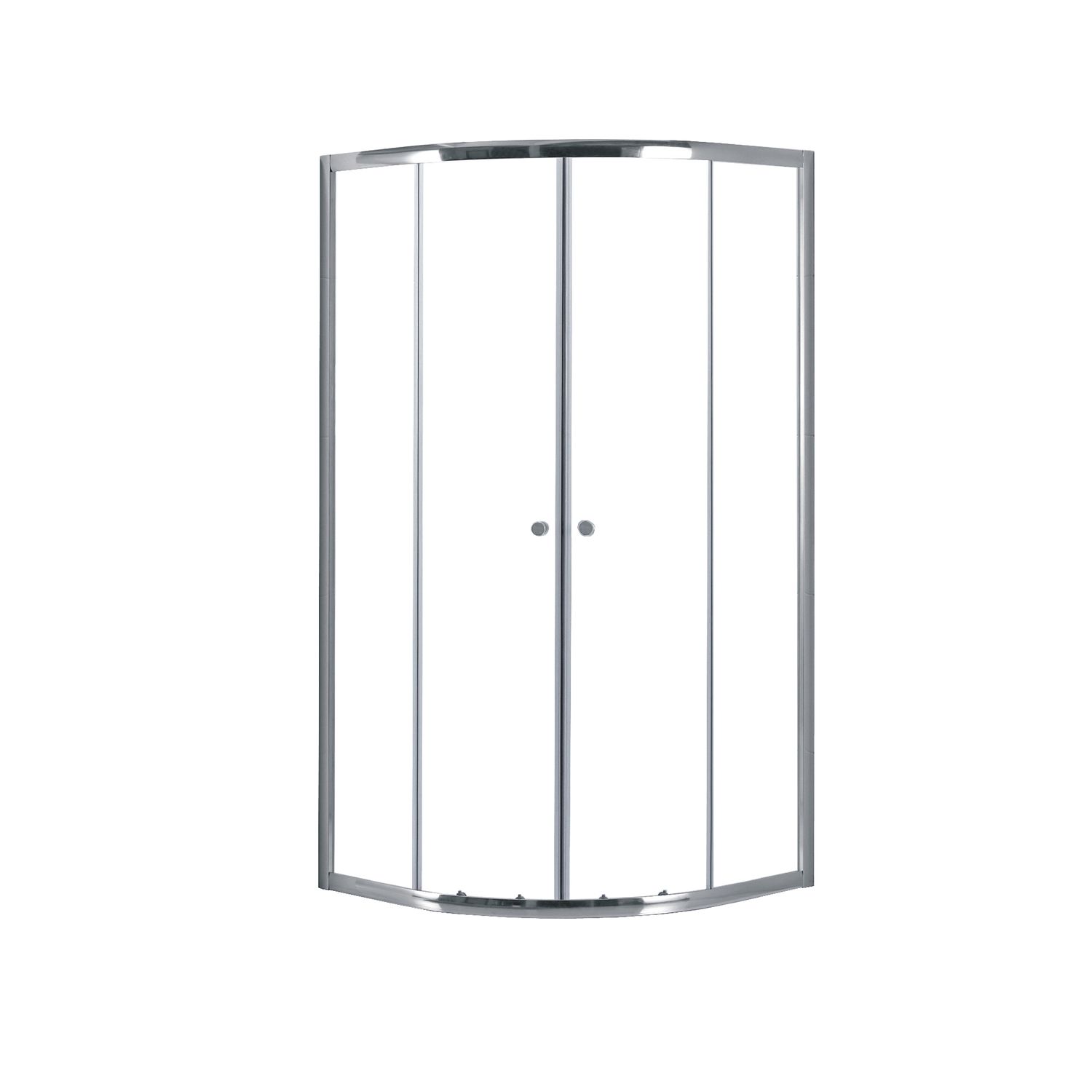 Aquavive  Douche Hoekinstap Sicilie 90 X 190cm - Chroom Profiel - 5 Mm Helder Glas